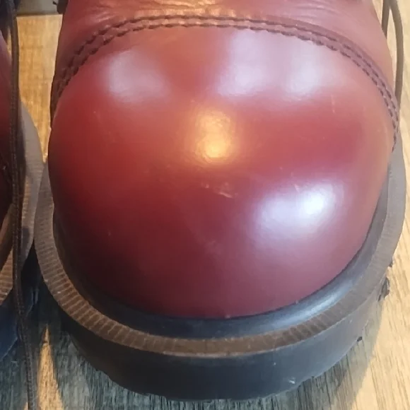 Dr. Martens Cherry Red Leather Derbys - Picture 9 of 11